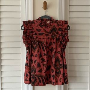 Ulla Johnson Ruffle Sleeve Top